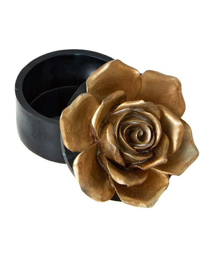 Joe Browns Home Accessories Homeware Radiant Rose Marble Box Black