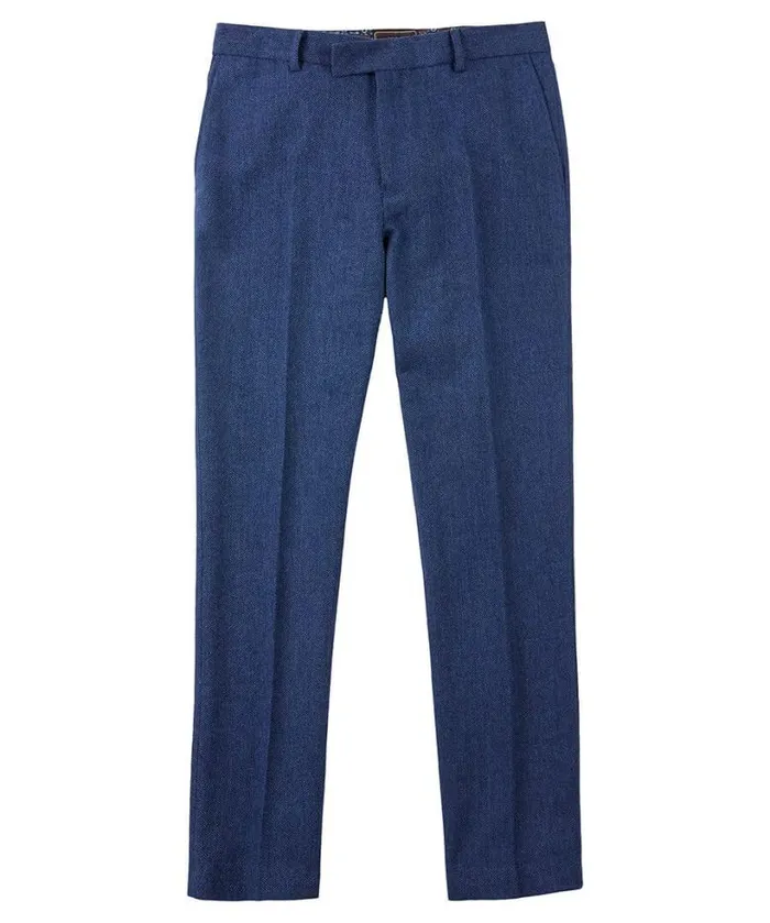 Joe Browns Jeans and Trousers Men Handsome Herringbone Trousers Navy Joe Browns Jeans and Trousers Men Handsome Herringbone Trousers Navy