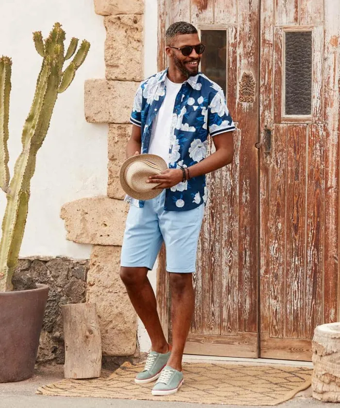 Joe Browns Jeans and Trousers Men Sensational Summer Shorts Pale Blue Joe Browns Jeans and Trousers Men Sensational Summer Shorts Pale Blue