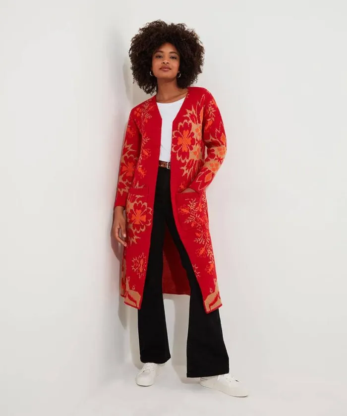 Joe Browns Knitwear and Cardigans Women Autumn Love Coatigan Orange