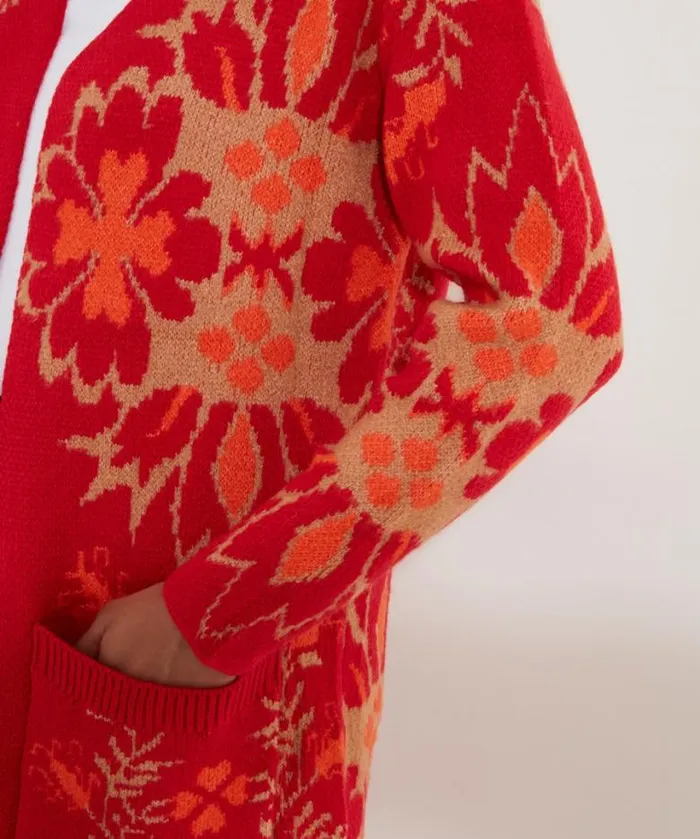 Joe Browns Knitwear and Cardigans Women Autumn Love Coatigan Orange Joe Browns Knitwear and Cardigans Women Autumn Love Coatigan Orange