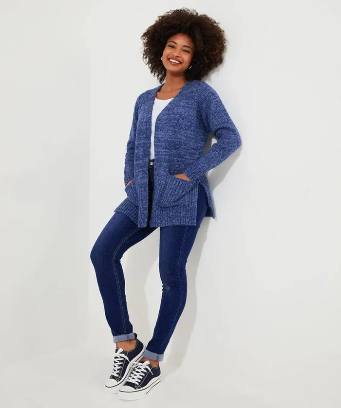 Joe Browns Knitwear and Cardigans Women Winter Days Cardigan Blue Joe Browns Knitwear and Cardigans Women Winter Days Cardigan Blue