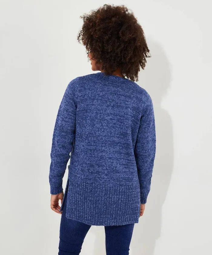 Joe Browns Knitwear and Cardigans Women Winter Days Cardigan Blue Joe Browns Knitwear and Cardigans Women Winter Days Cardigan Blue