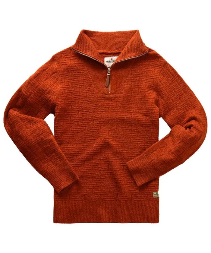 Joe Browns Knitwear Men Fabulous Funnel Rust Joe Browns Knitwear Men Fabulous Funnel Rust