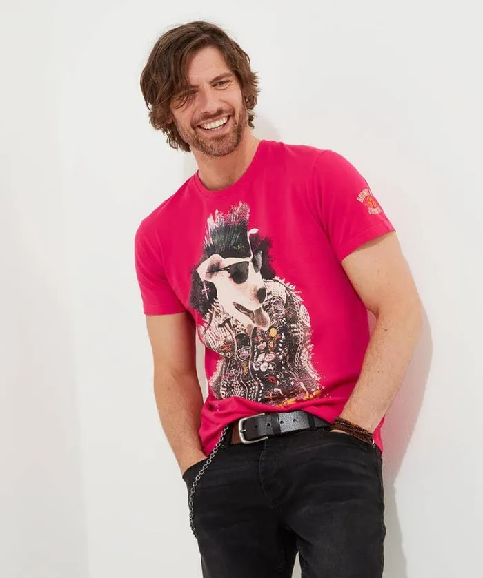 Joe Browns TShirts and Tops Men Good Times Tee Pink
