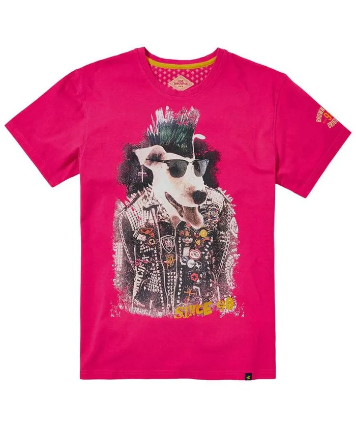 Joe Browns TShirts and Tops Men Good Times Tee Pink Joe Browns TShirts and Tops Men Good Times Tee Pink
