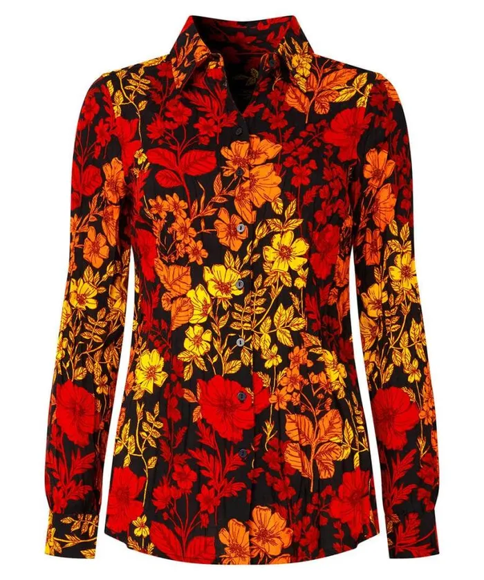 Joe Browns Tops Tunics and Blouses Women Autumn Days Crinkle Blouse Black Joe Browns Tops Tunics and Blouses Women Autumn Days Crinkle Blouse Black