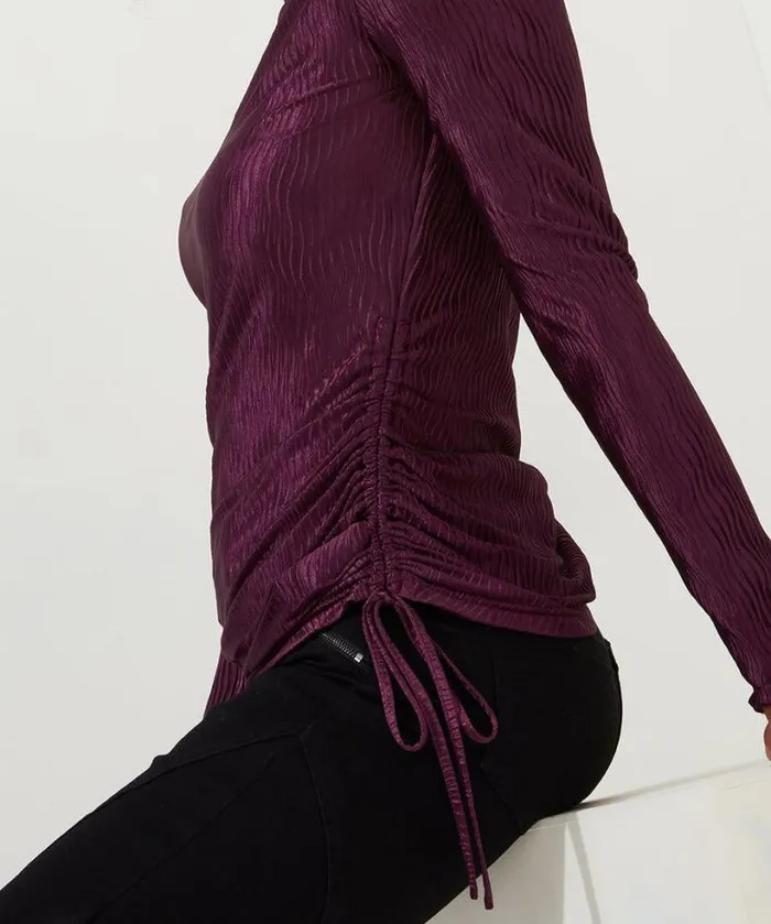 Joe Browns Tops Tunics and Blouses Women Callie High Neck Top Plum Joe Browns Tops Tunics and Blouses Women Callie High Neck Top Plum