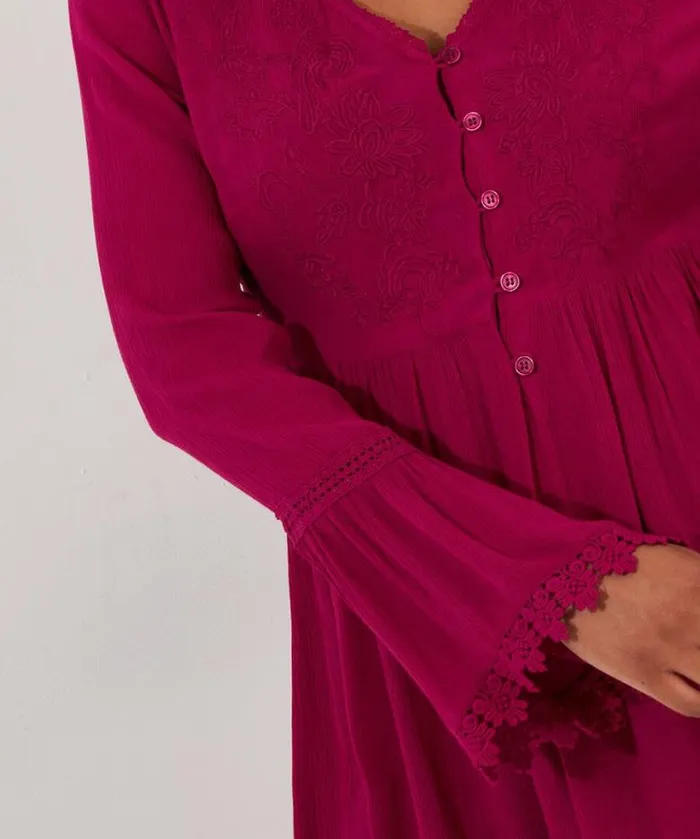 Joe Browns Tops Tunics and Blouses Women Ever So Pretty Embroidered Tunic Top Pink Joe Browns Tops Tunics and Blouses Women Ever So Pretty Embroidered Tunic Top Pink
