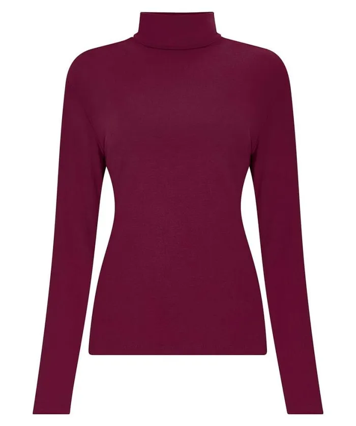Joe Browns Tops Tunics and Blouses Women Jersey Roll Neck Top Berry Joe Browns Tops Tunics and Blouses Women Jersey Roll Neck Top Berry