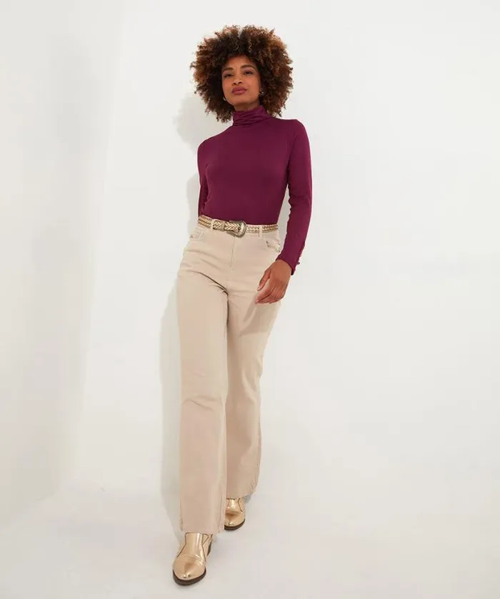 Joe Browns Tops Tunics and Blouses Women Jersey Roll Neck Top Berry Joe Browns Tops Tunics and Blouses Women Jersey Roll Neck Top Berry