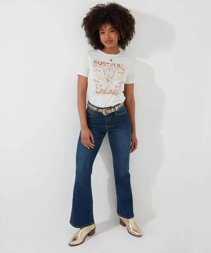 Joe Browns Tops Tunics and Blouses Women Mystical Magic TShirt Cream Joe Browns Tops Tunics and Blouses Women Mystical Magic TShirt Cream