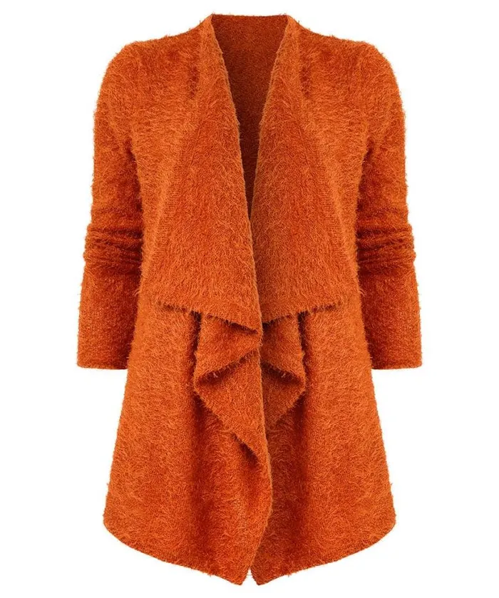 Joe Browns Tops Tunics and Blouses Women Waterfall Cardigan Orange Joe Browns Tops Tunics and Blouses Women Waterfall Cardigan Orange