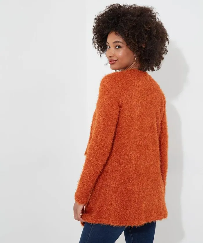 Joe Browns Tops Tunics and Blouses Women Waterfall Cardigan Orange Joe Browns Tops Tunics and Blouses Women Waterfall Cardigan Orange