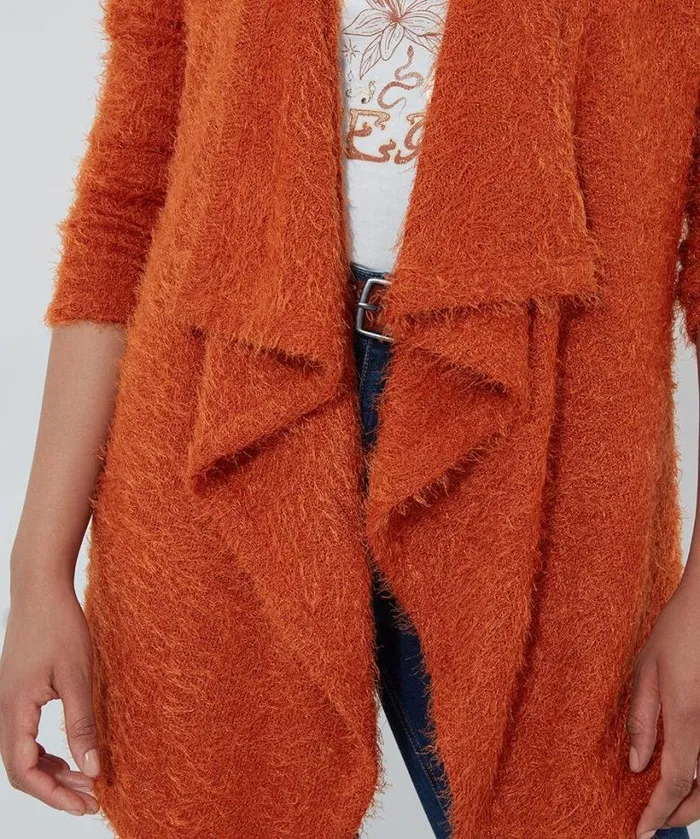 Joe Browns Tops Tunics and Blouses Women Waterfall Cardigan Orange Joe Browns Tops Tunics and Blouses Women Waterfall Cardigan Orange