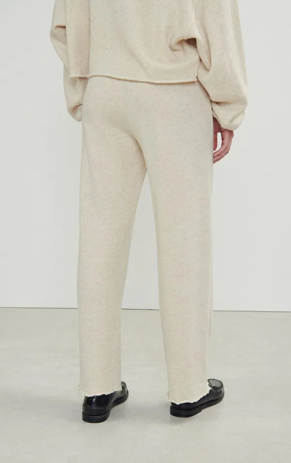 Joggers Itonay Melange Ecru Women American Vintage Joggers and Leggings Joggers Itonay Melange Ecru Women American Vintage Joggers and Leggings