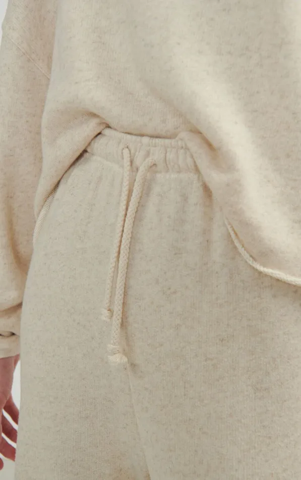 Joggers Itonay Melange Ecru Women American Vintage Joggers and Leggings Joggers Itonay Melange Ecru Women American Vintage Joggers and Leggings
