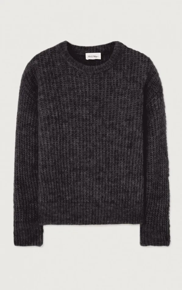Jumper East Melange Charcoal Kids American Vintage Jumpers and Cardigans Jumper East Melange Charcoal Kids American Vintage Jumpers and Cardigans
