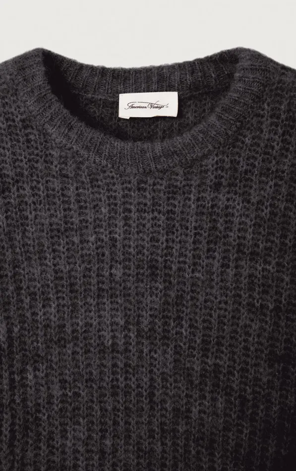 Jumper East Melange Charcoal Kids American Vintage Jumpers and Cardigans Jumper East Melange Charcoal Kids American Vintage Jumpers and Cardigans