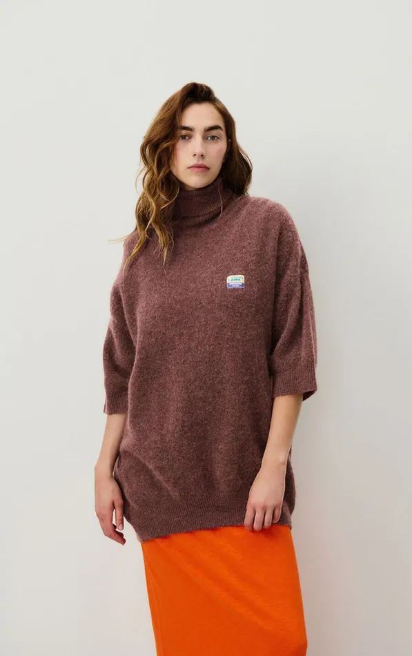 Jumper Vitow Choco Black Melange Women American Vintage Jumpers and Cardigans Jumper Vitow Choco Black Melange Women American Vintage Jumpers and Cardigans