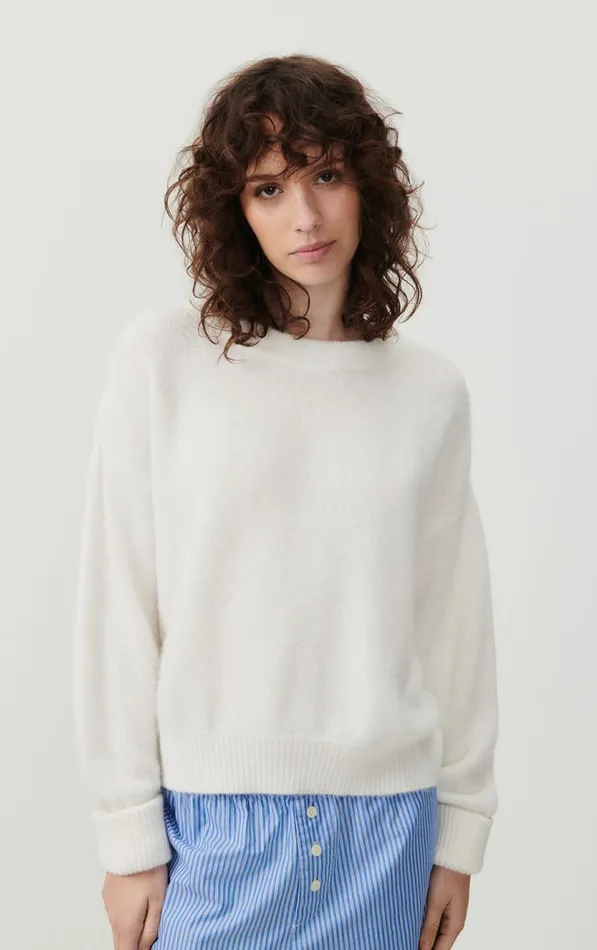 Jumper Vitow White Women American Vintage Jumpers and Cardigans