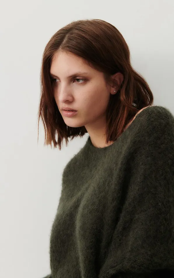Jumper Yanbay Melange Charcoal Women American Vintage Jumpers and Cardigans Jumper Yanbay Melange Charcoal Women American Vintage Jumpers and Cardigans