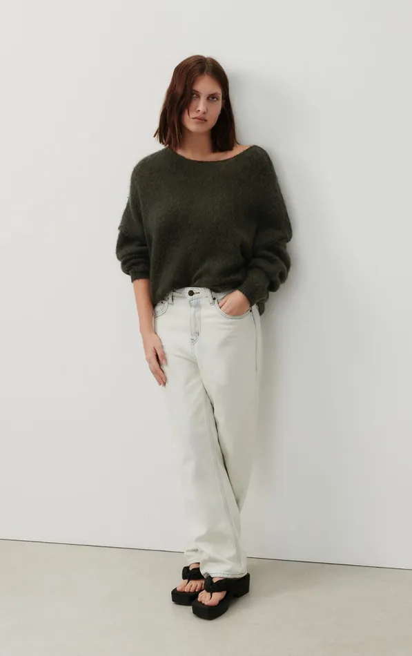 Jumper Yanbay Melange Charcoal Women American Vintage Jumpers and Cardigans Jumper Yanbay Melange Charcoal Women American Vintage Jumpers and Cardigans