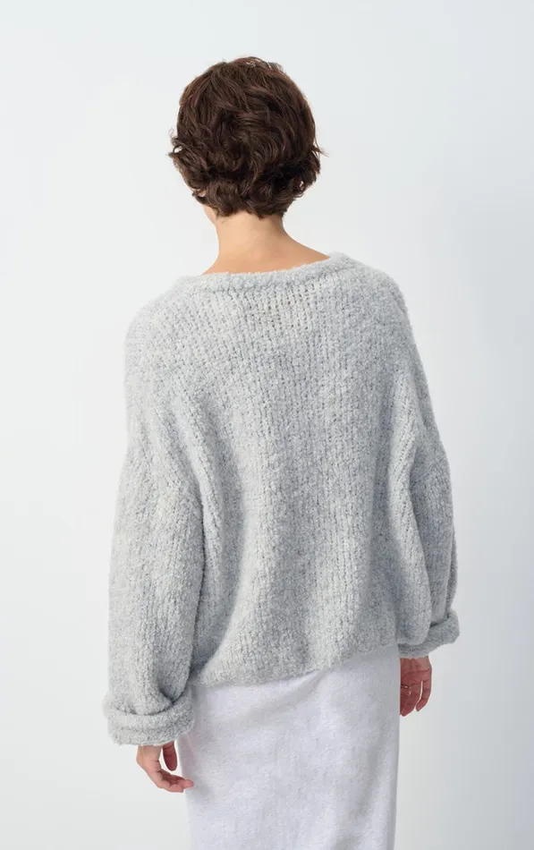 Jumper Zolly Heather Grey Women American Vintage Jumpers and Cardigans Jumper Zolly Heather Grey Women American Vintage Jumpers and Cardigans
