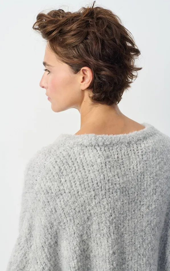 Jumper Zolly Heather Grey Women American Vintage Jumpers and Cardigans Jumper Zolly Heather Grey Women American Vintage Jumpers and Cardigans