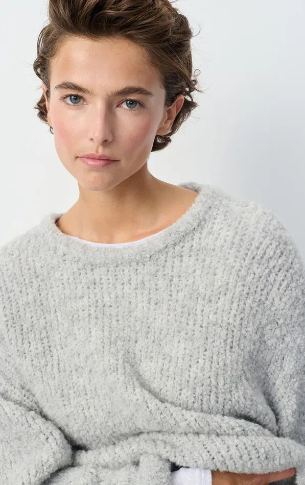 Jumper Zolly Heather Grey Women American Vintage Jumpers and Cardigans Jumper Zolly Heather Grey Women American Vintage Jumpers and Cardigans