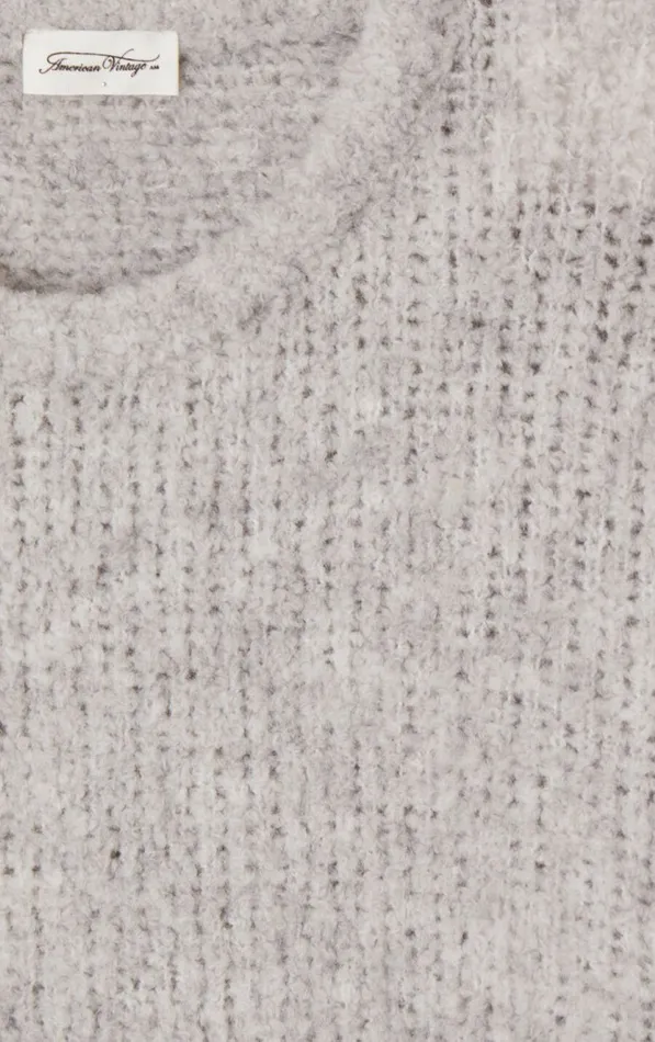 Jumper Zolly Heather Grey Women American Vintage Jumpers and Cardigans Jumper Zolly Heather Grey Women American Vintage Jumpers and Cardigans
