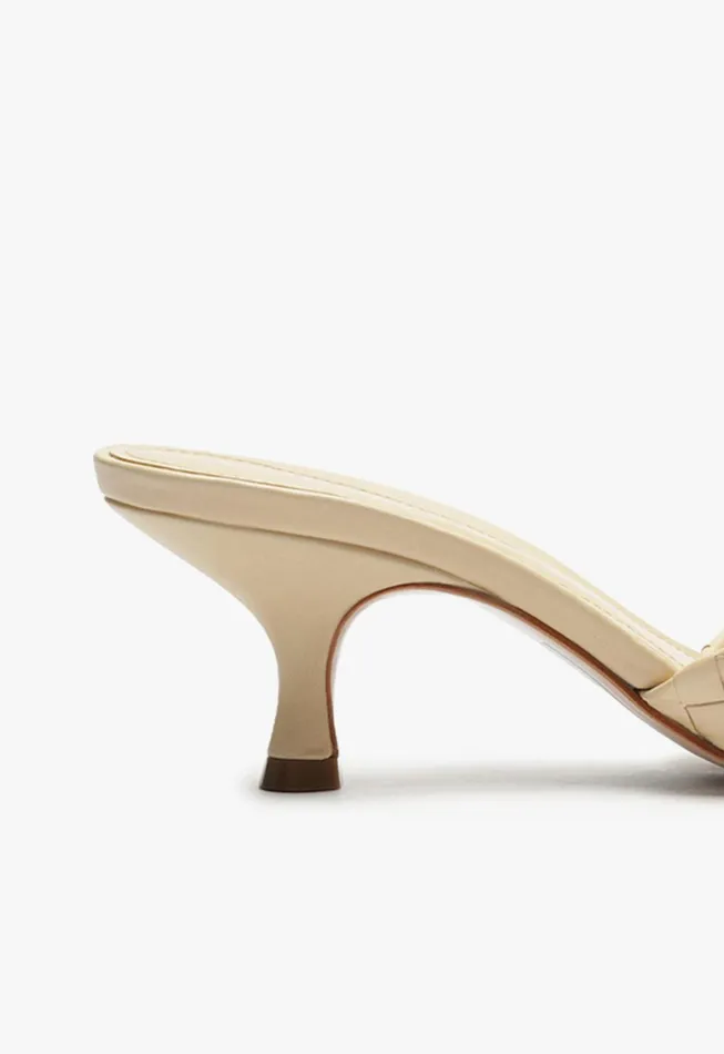Kareena Knot Mule Sandal Beige Women Schutz Shoes Mules