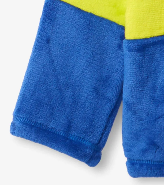 Kids Blue and Green Fleece Jacket Hatley