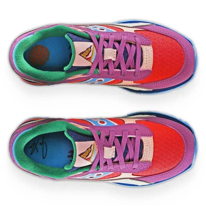 Kids Jae Tips X Shadow 6000 Sneaker Purple Saucony