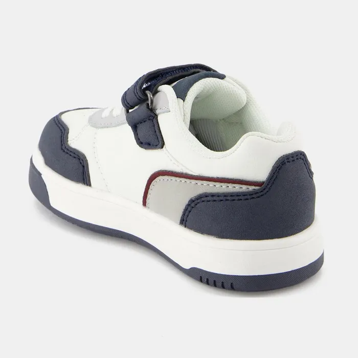 Kids Le Coq Sportif Baby And Toddler CHAUSSURES BB Shoes LCS COURT BREAKER INF Kids Optical White Dark Slate