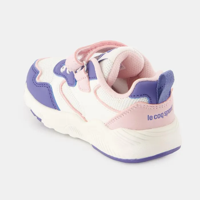 Kids Le Coq Sportif Baby And Toddler CHAUSSURES BB Shoes LCS RUNNER GIRL INF Kids Optical Whitepurple