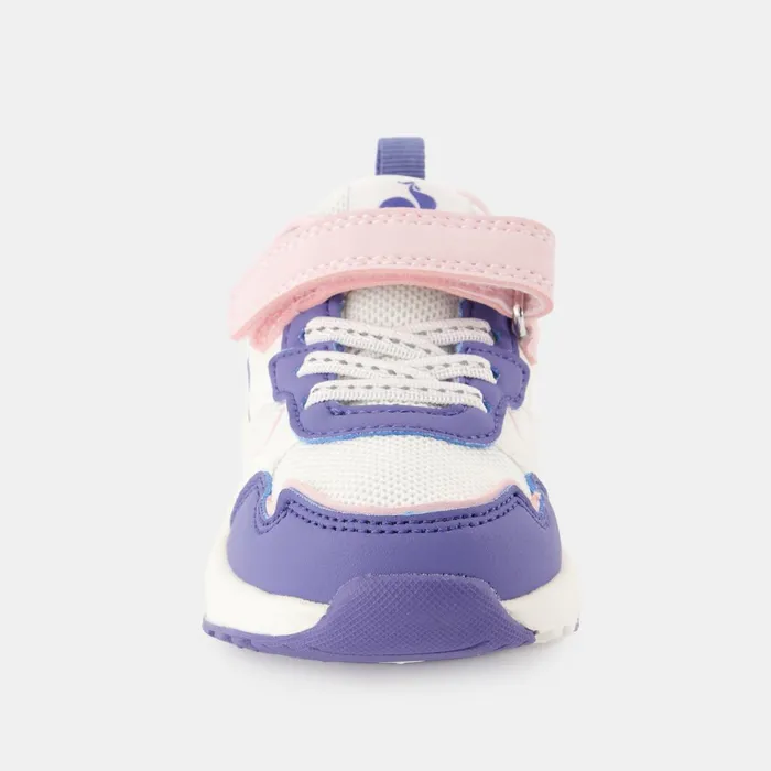 Kids Le Coq Sportif Baby And Toddler CHAUSSURES BB Shoes LCS RUNNER GIRL INF Kids Optical Whitepurple