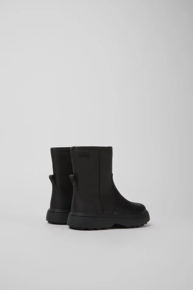 Kids Norte Black Leather Boots Camper Boots Kids Norte Black Leather Boots Camper Boots