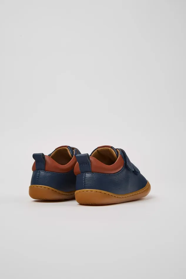 Kids Peu Blue Leather Sneaker For Kids Camper Sneakers Kids Peu Blue Leather Sneaker For Kids Camper Sneakers