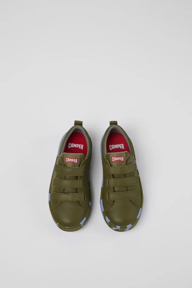 Kids Runner Green Leather Sneaker Camper Sneakers Kids Runner Green Leather Sneaker Camper Sneakers