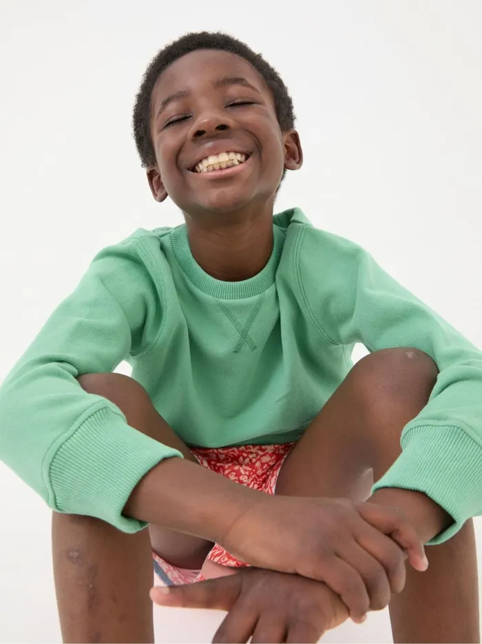 Kids Sweatshirts and Hoodies Fat Face Enborne Green Crew Sweatshirt