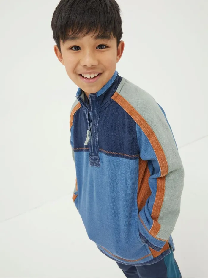 Kids Sweatshirts and Hoodies Fat Face Mini Blue Us Airlie Sweater