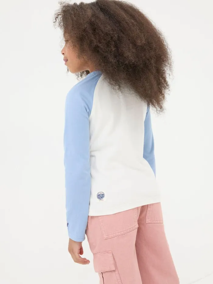 Kids Tops and TShirts Fat Face White Colourblock Graphic TShirt Kids Tops and TShirts Fat Face White Colourblock Graphic TShirt