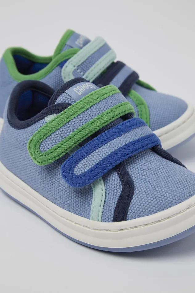 Kids Twins Blue Textile Sneaker Camper Sneakers