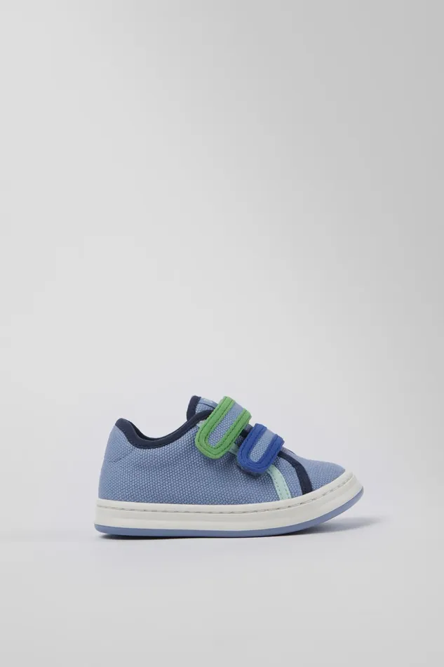 Kids Twins Blue Textile Sneaker Camper Sneakers Kids Twins Blue Textile Sneaker Camper Sneakers
