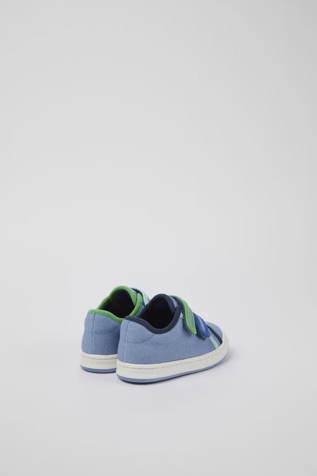 Kids Twins Blue Textile Sneaker Camper Sneakers Kids Twins Blue Textile Sneaker Camper Sneakers