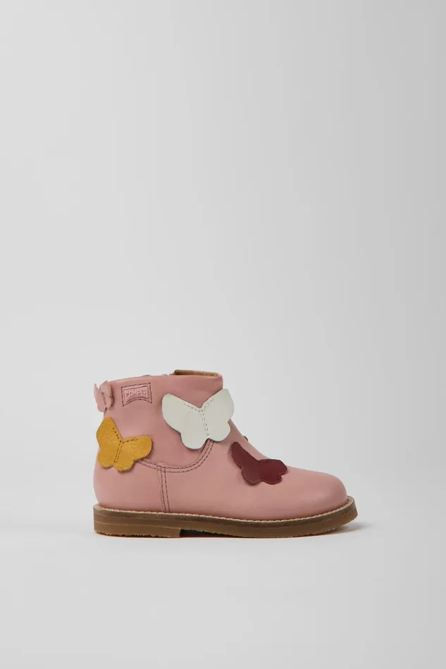 Kids Twins Multicolored Leather Boots Camper Boots Kids Twins Multicolored Leather Boots Camper Boots