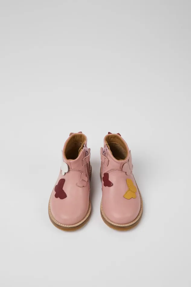 Kids Twins Multicolored Leather Boots Camper Boots Kids Twins Multicolored Leather Boots Camper Boots