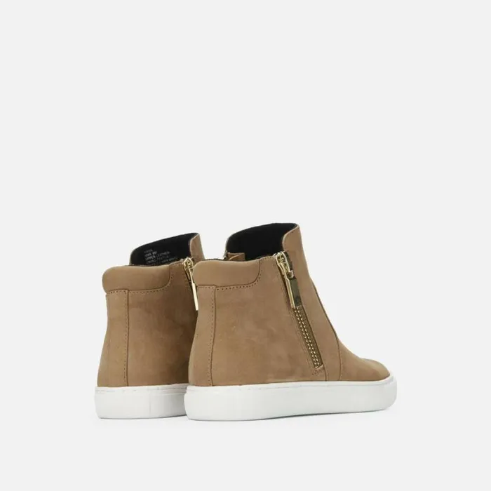 Kiera Nubuck Leather Sneaker Almond Women Kenneth Cole Sneakers