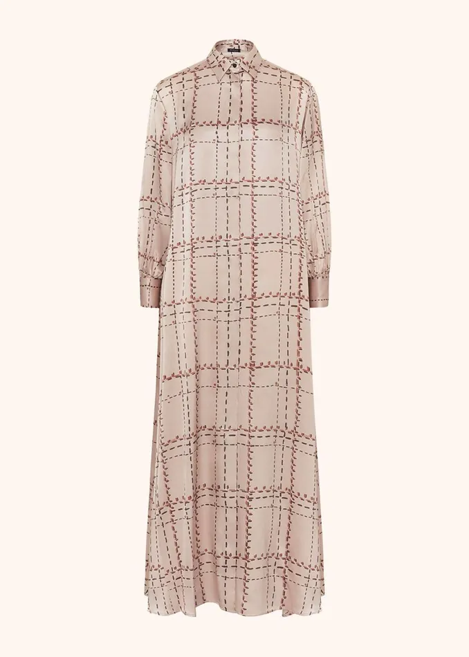 Kiton Dresses PRINTED SILK SHIRT DRESS 8211 Women
